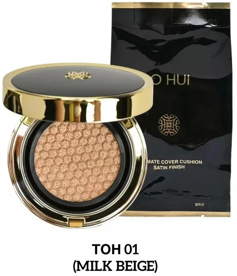Кушон тональный для лица «Ultimate Cover Cushion Mesh», оттенок 01 Milk Beige | O Hui
