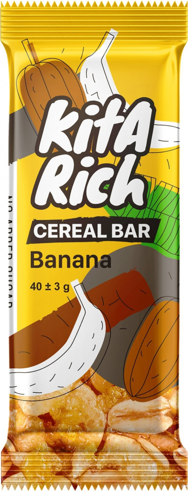Батончик злаковый «Банан» | Kita Rich