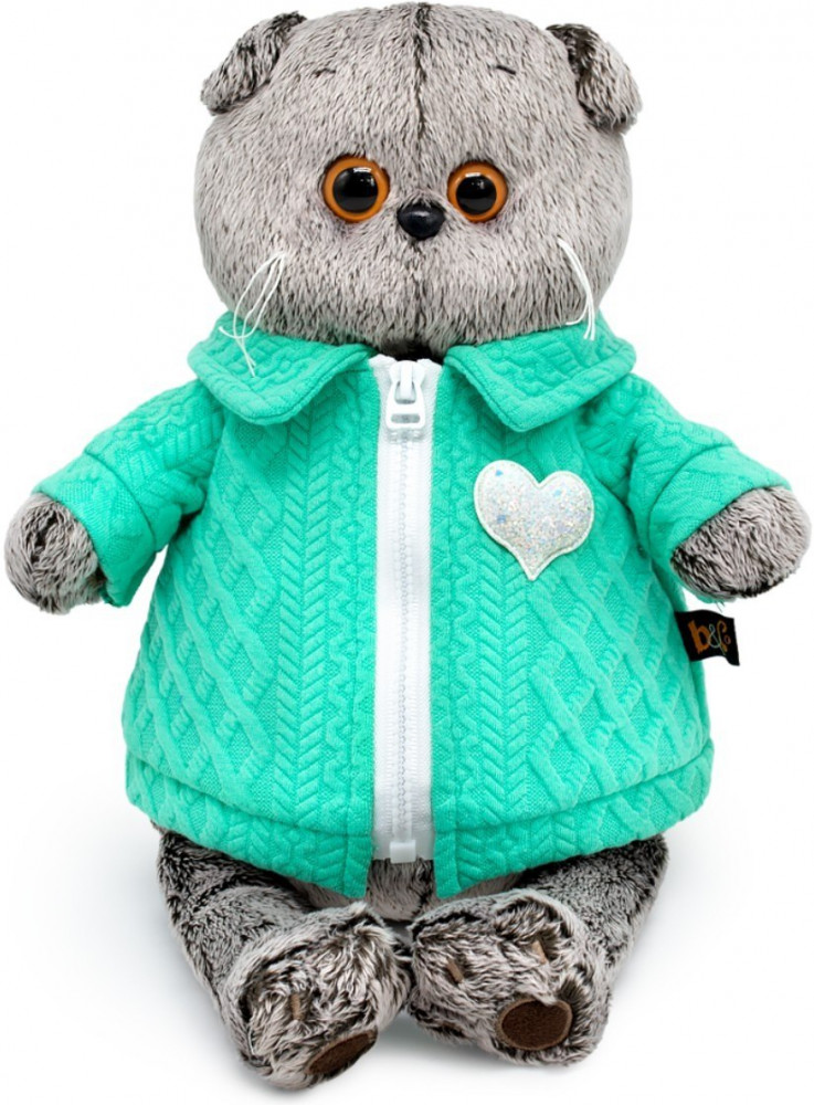 Игрушка мягкая «Басик в куртке с сердечком» | Basik | Budi Basa
