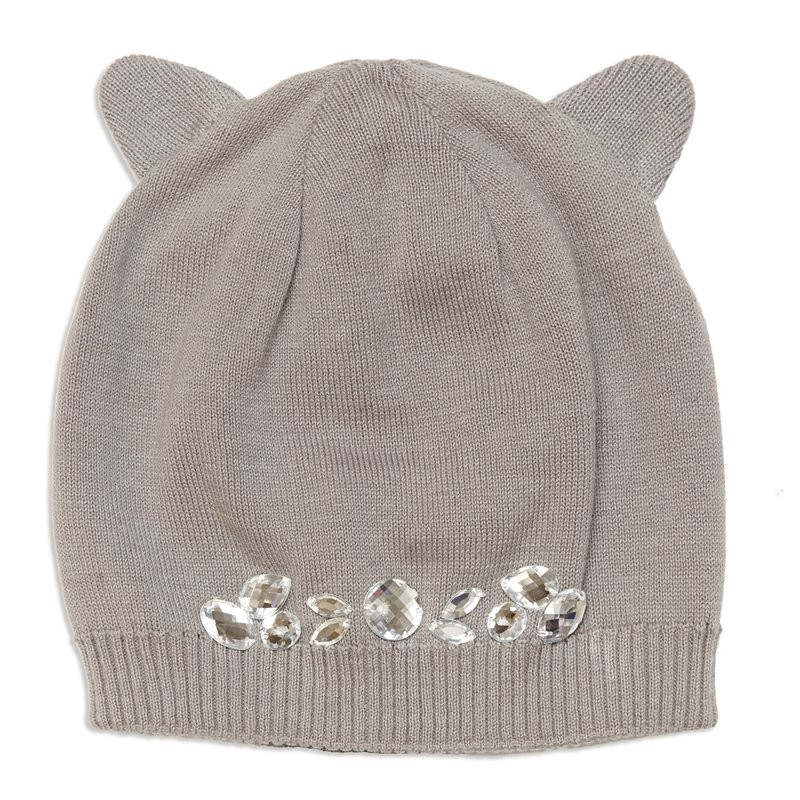 Шапка трикотажная для девочек | Леопард | S'cool