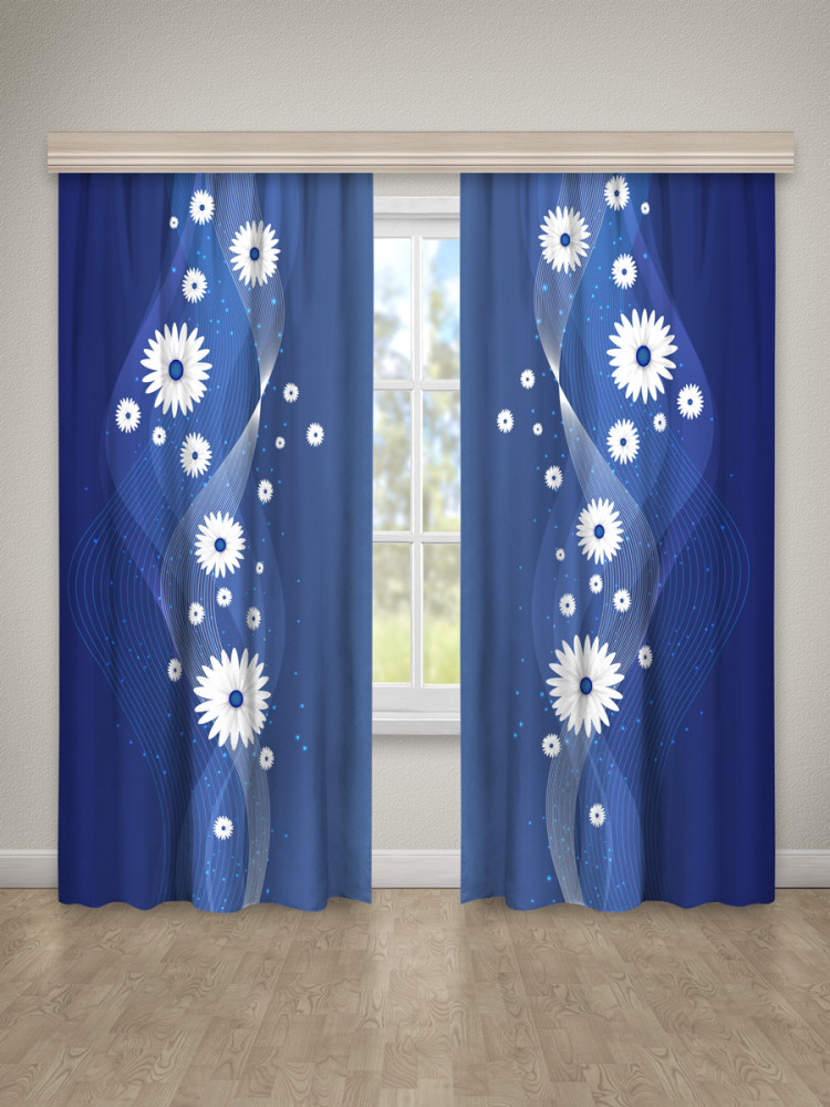 Комплект штор с фотопечатью «Цветочный ансамбль» | Guten Morgen