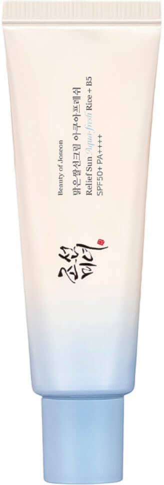 Крем для лица солнцезащитный «Relief Sun Aqua-fresh Rice+B5» SPF50+ PA++++ | Beauty of Joseon