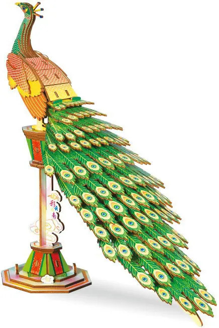 Модель сборная деревянная «Павлин» | Чудо-Дерево