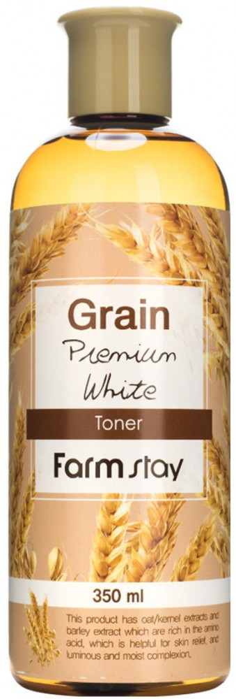 Тонер для лица с экстрактом ростков пшеницы выравнивающий «Grain Premium White Toner» | Premium | FarmStay