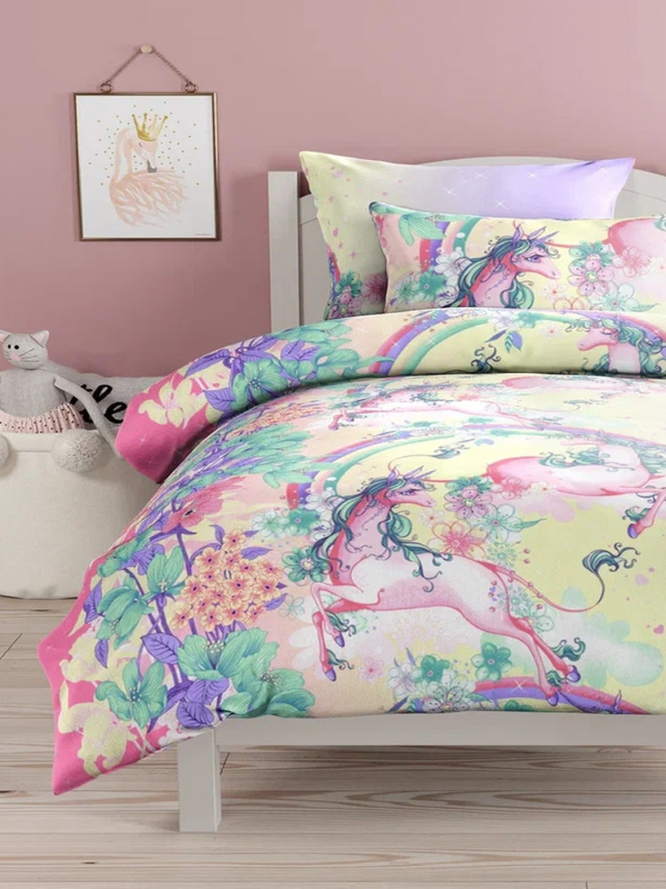 Комплект постельного белья для девочек «Единороги. Unicorn princess» | Guten Morgen