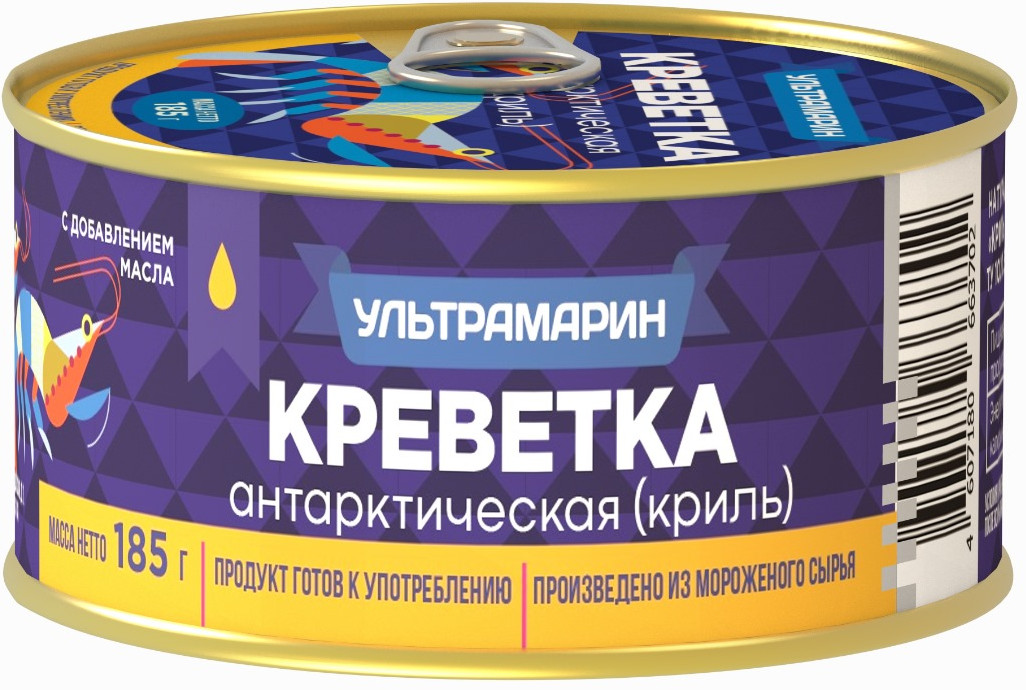 Креветка Антарктическая криль в масле | Ультрамарин