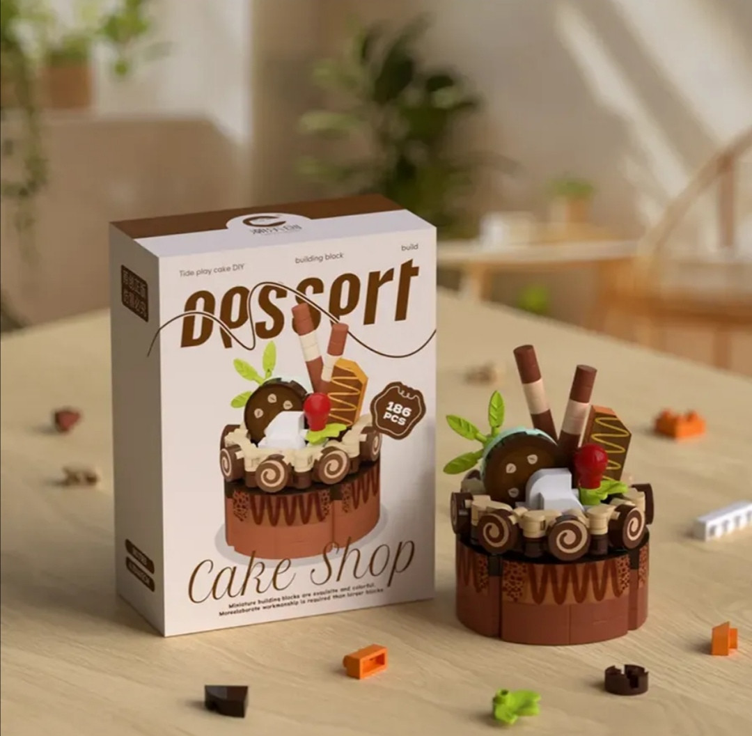 Мини конструктор 3D «Шоколадное пирожное»