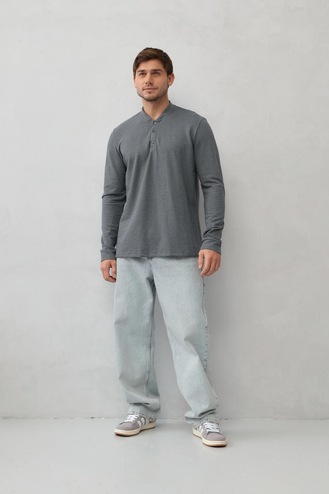 Футболка мужская Поло со стойкой С | Lika Dress