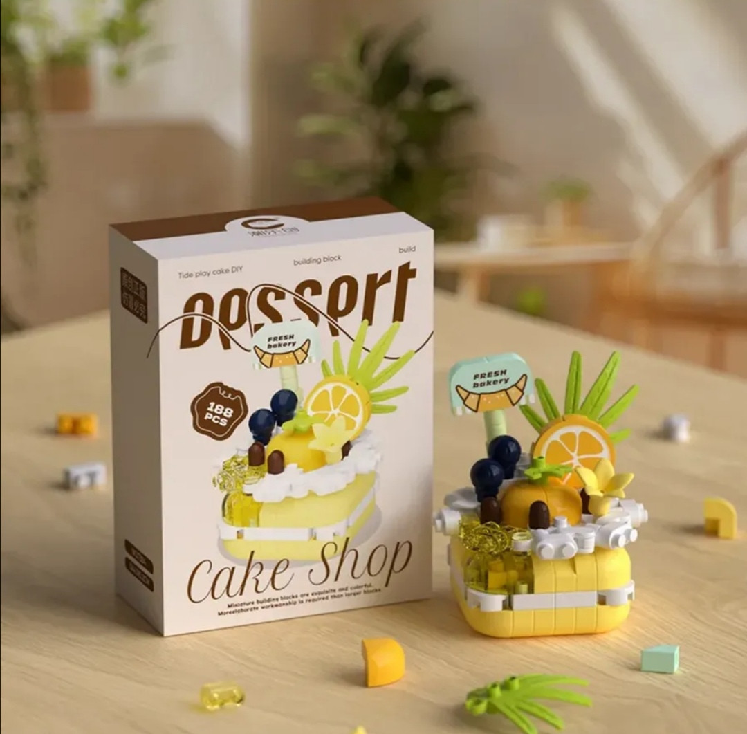 Мини конструктор 3D «Лимонное пирожное»