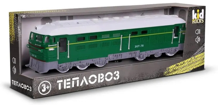 Игрушка-тепловоз со звуком и светом | Kid Rocks