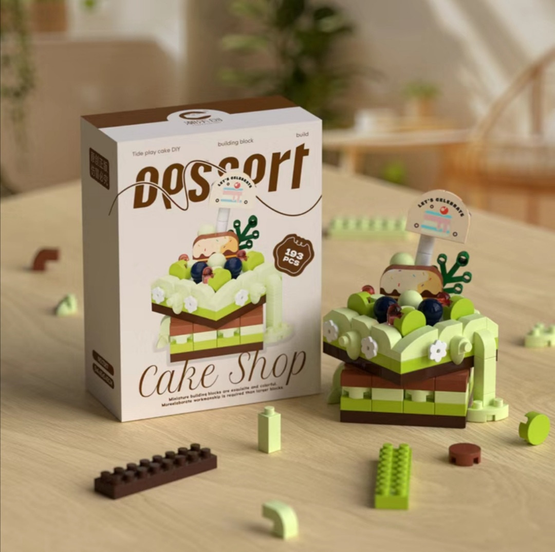 Мини конструктор 3D «Кусочек шпинатного торта»