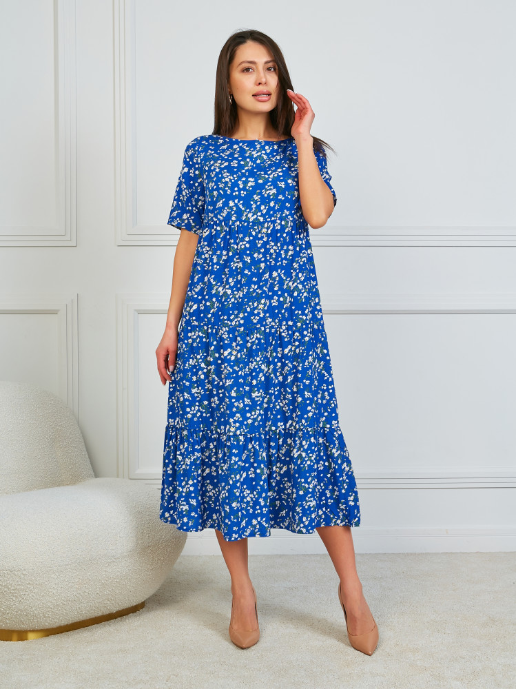 Платье женское «Арноу Вайт Блу» | RONATTELLE