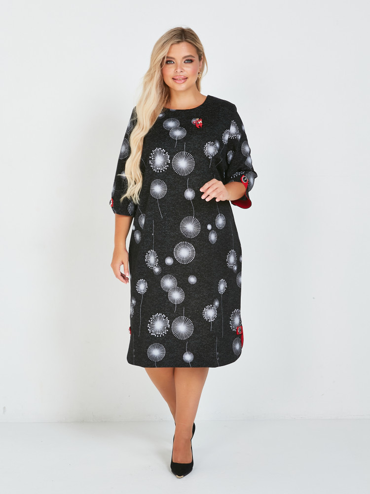 Платье женское «Левви Блэк Сильвер» | RONATTELLE