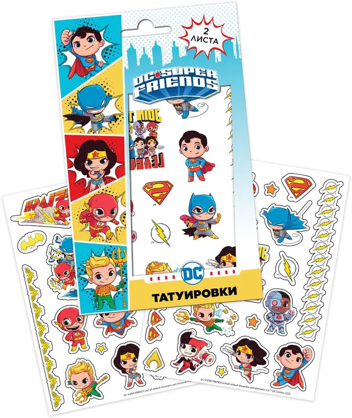 Наклейки-татуировки «Бэтмен» | ND Play