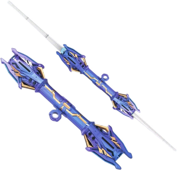 Выдвижной световой меч с двумя лезвиями, подсветкой и звуковыми эффектами