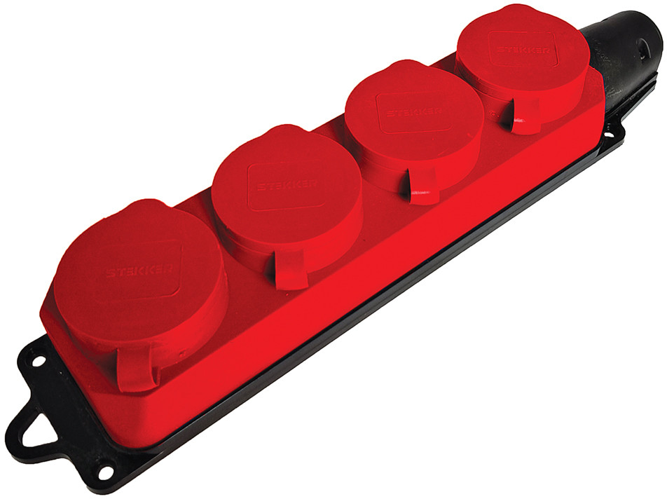 Розетка переносная четырехместная RST16-24-44-3 | Одри | Stekker