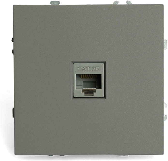 Розетка компьютерная одноместная RJ-45 | Эмили | Stekker