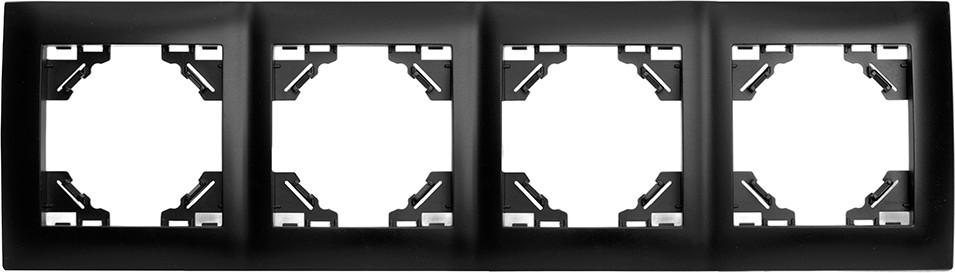 Рамка четырехместная горизонтальная PFR00-9014-03 | Эрна | Stekker