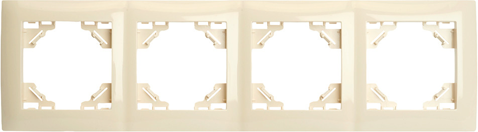 Рамка четырехместная горизонтальная PFR00-9014-02 | Эрна | Stekker