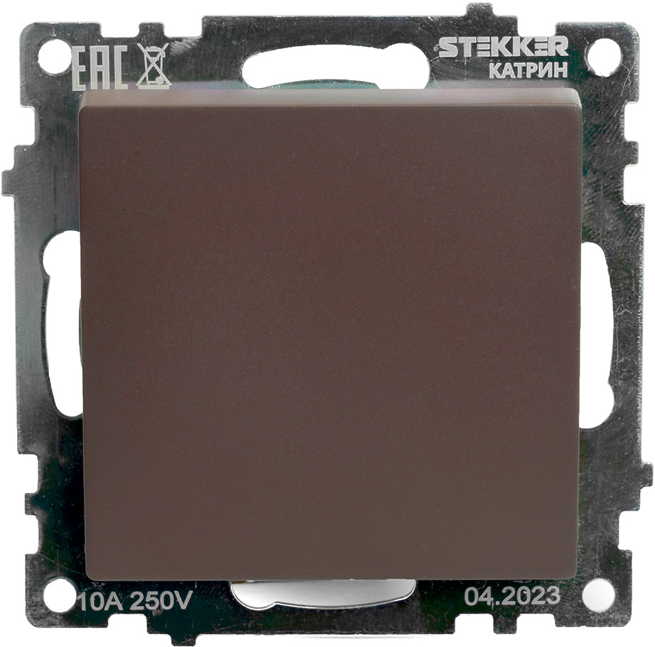 Выключатель перекрестный одноклавишный GLS10-7110-04 | Катрин | Stekker