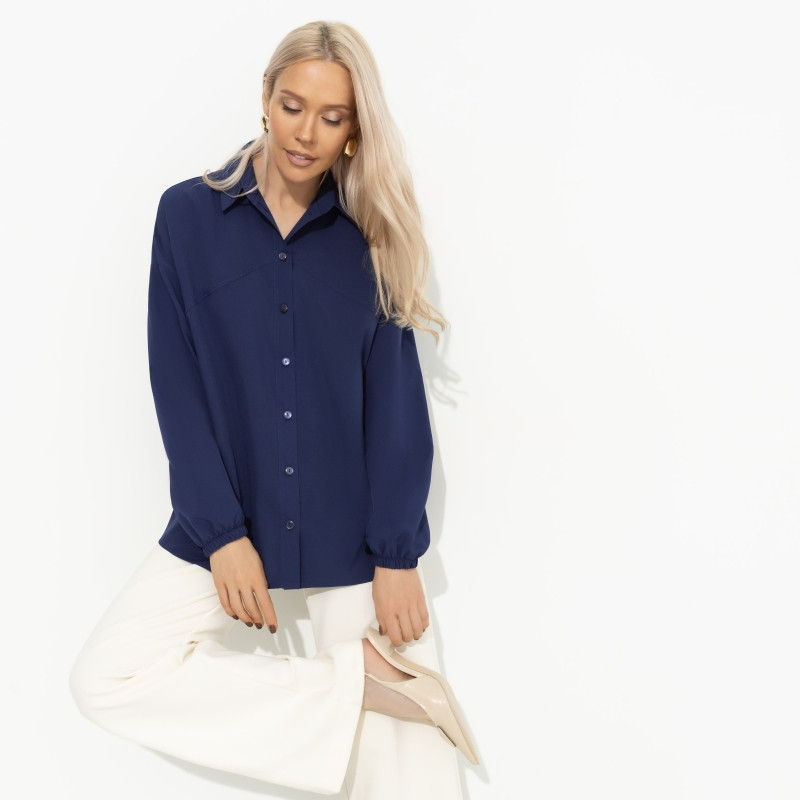 Блуза свободная Когда мода – это ты (dark) | Charutti