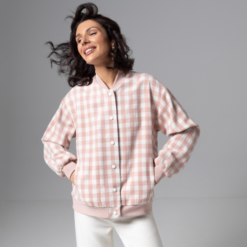 Бомбер на подкладе Движение вперед (розовый) | Charutti