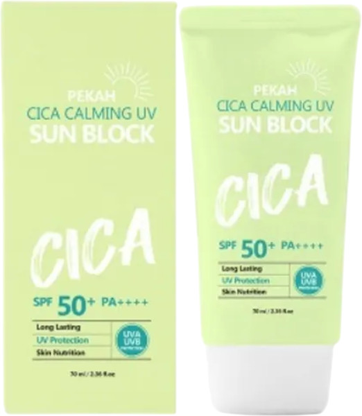 Крем для лица с центеллой солнцезащитный «Сica Сalming UV Sun Block» SPF50+ PA++++ | Pekah