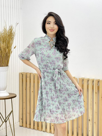 Платье женское шифоновое с плиссированной юбкой «Гетари верде»