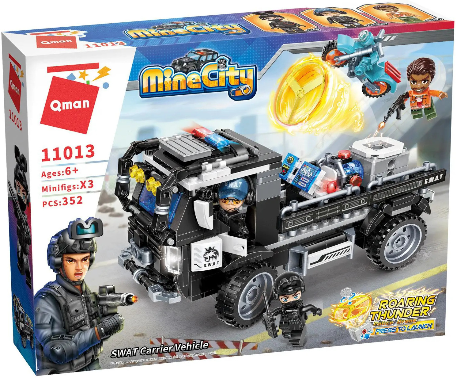 Конструктор «Полицейская машина» | Mine City | QMAN