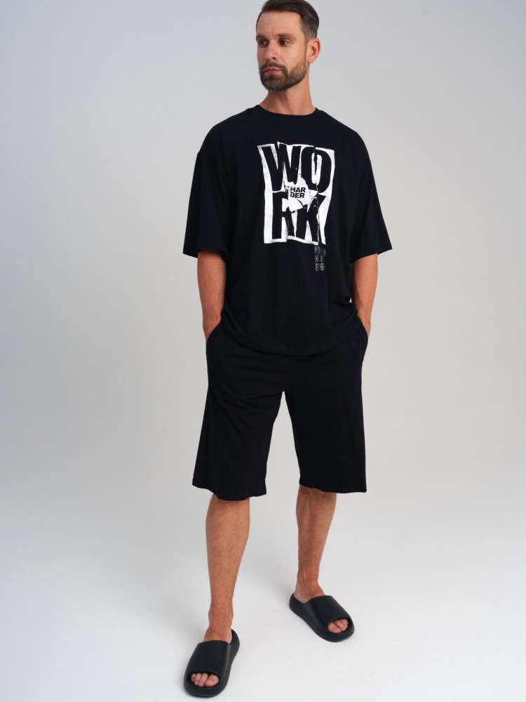 Комплект трикотажный для мужчин: футболка, шорты | Play & Joy | PlayToday