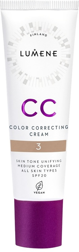 CC-крем для лица SPF 20, оттенок 3 (W) | Абсолютное совершенство | Lumene