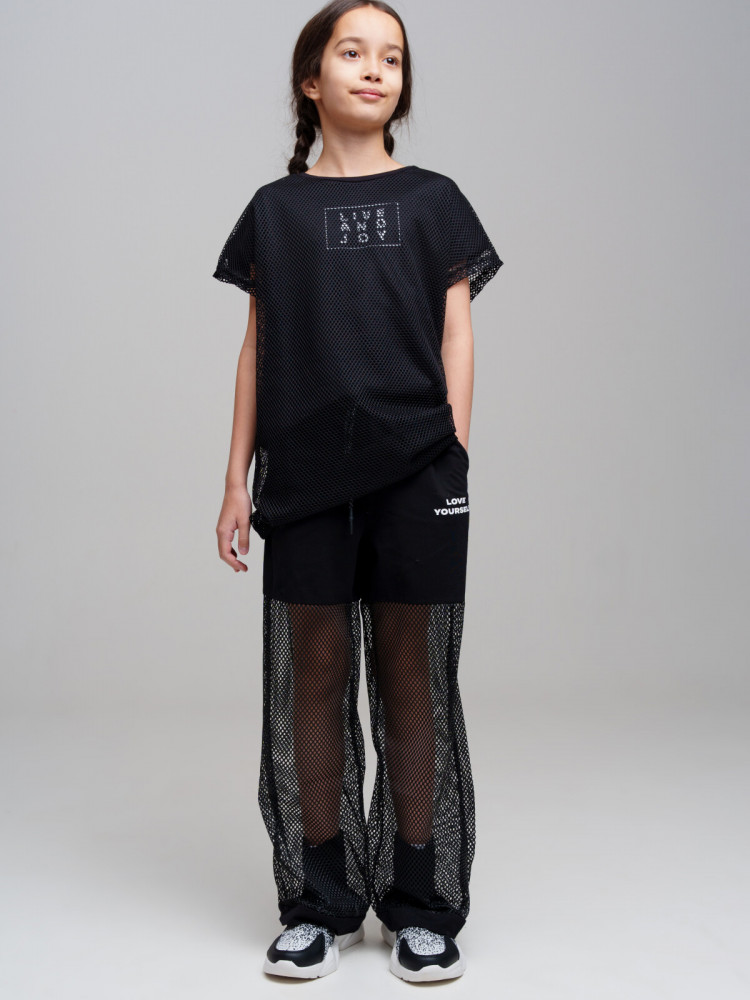 Брюки трикотажные для девочек | BONJOUR | PlayToday