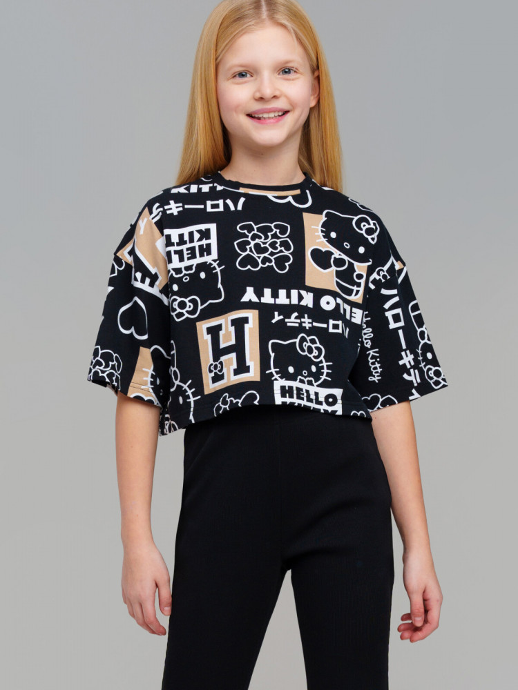 Брюки трикотажные для девочек | BONJOUR | PlayToday