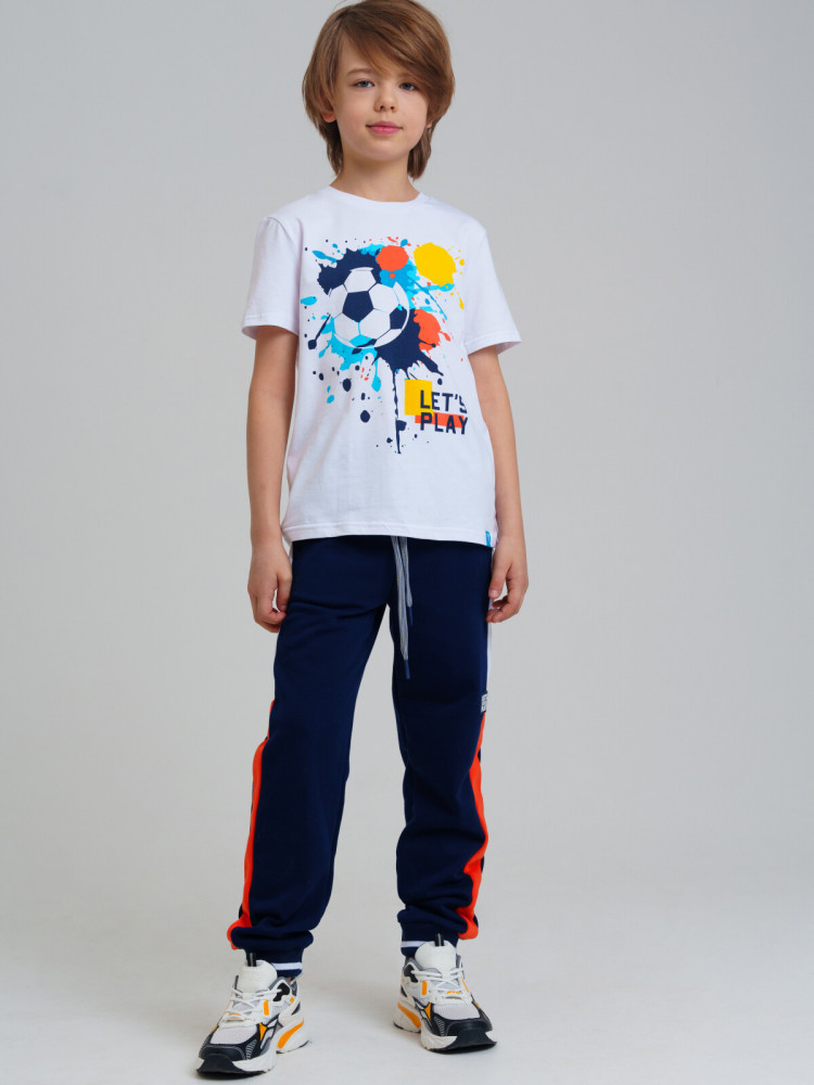 Брюки трикотажные для мальчиков | BAll | PlayToday