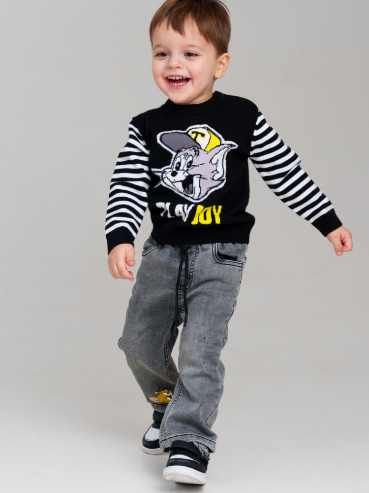 Джемпер детский трикотажный для мальчиков | Play & Joy | PlayToday