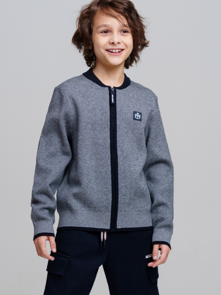 Кардиган трикотажный для мальчиков | Riviera | PlayToday