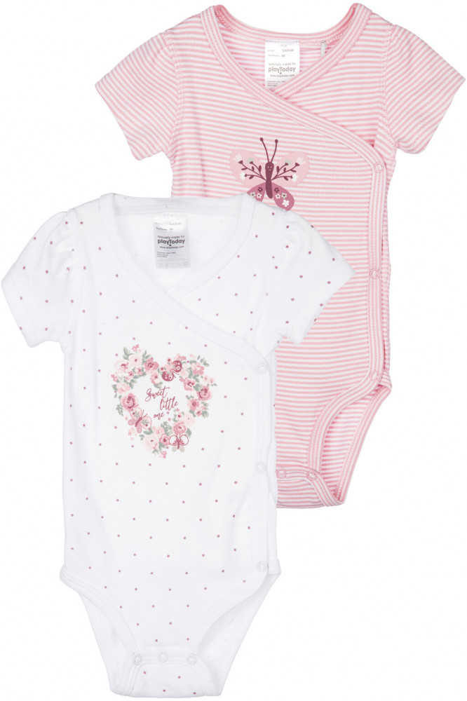 Комплект боди для девочек | Flora | PlayToday