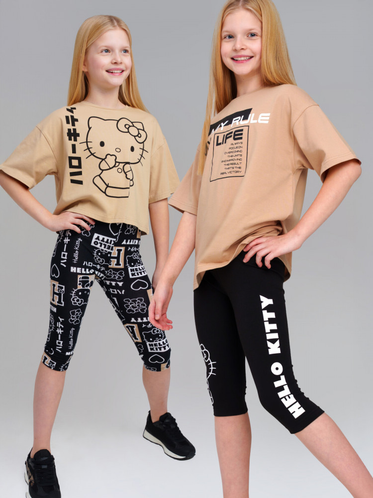 Комплект легинсов для девочек | BONJOUR | PlayToday