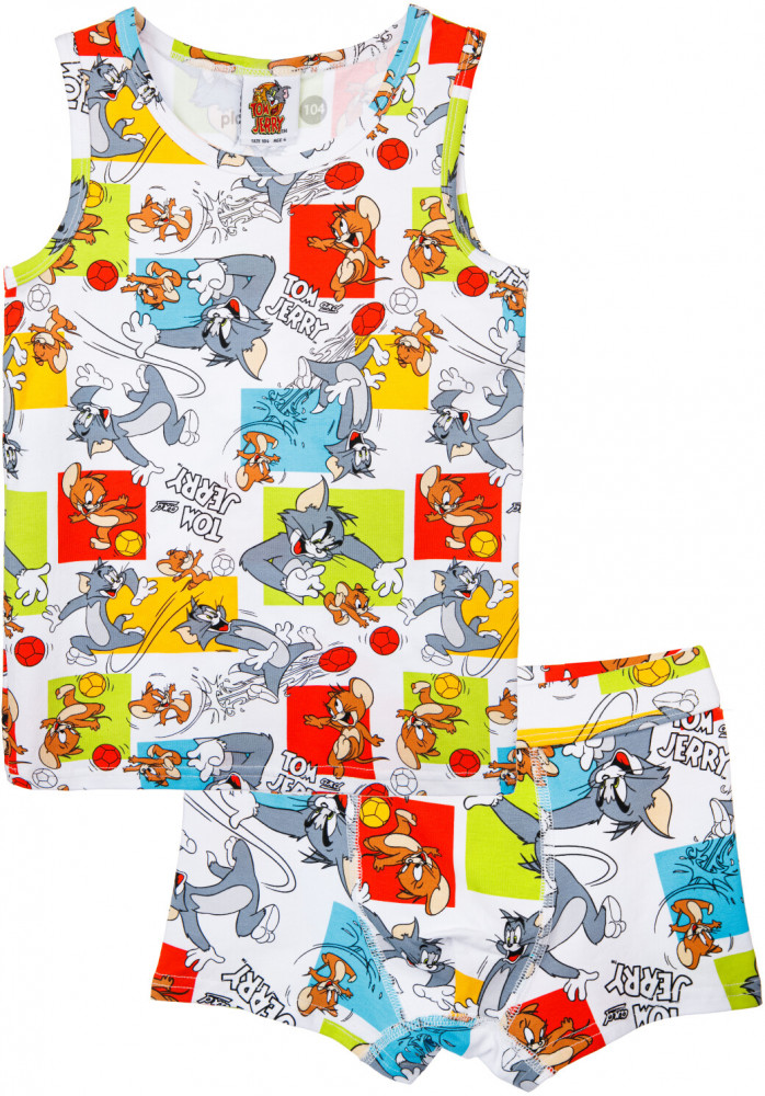 Комплект детский трикотажный для мальчиков: майка, трусы | Safari | PlayToday