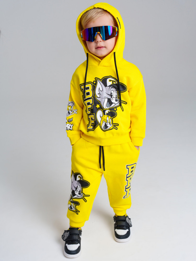 Комплект детский трикотажный для мальчиков: толстовка, брюки | Play & Joy | PlayToday