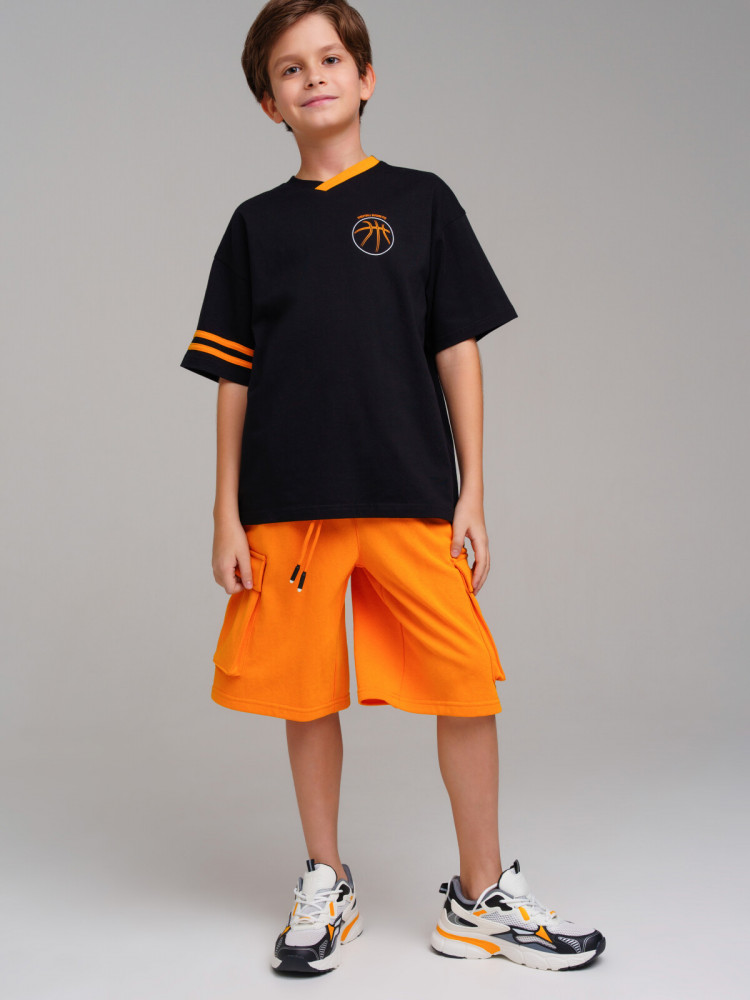 Комплект трикотажный для мальчиков: футболка, шорты | AND | PlayToday