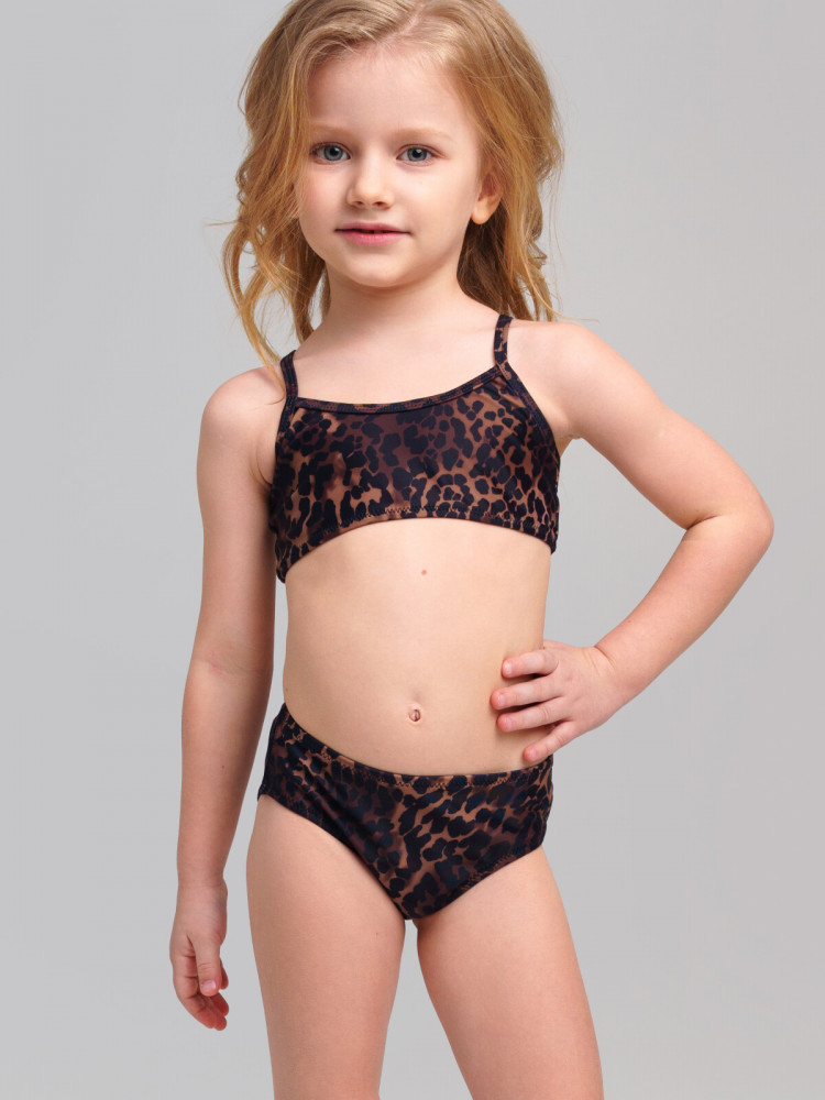 Купальный костюм трикотажный для девочек | Play & Joy | PlayToday