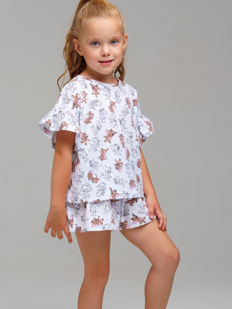 Пижама трикотажная для девочек | Tom&Jerry | PlayToday