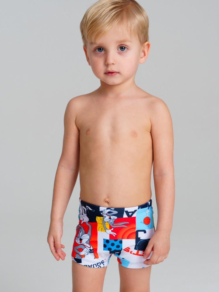 Плавки-шорты детские трикотажные для мальчиков, средней длины | Game | PlayToday