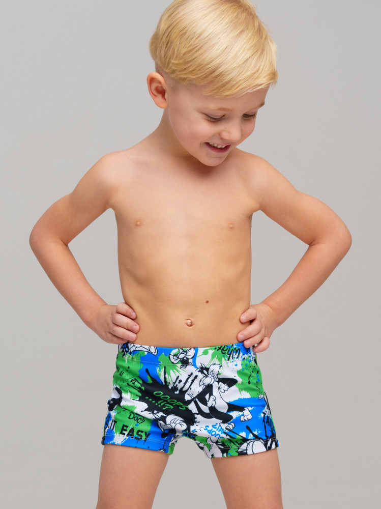 Плавки-шорты трикотажные для мальчиков, короткие | Emotion | PlayToday