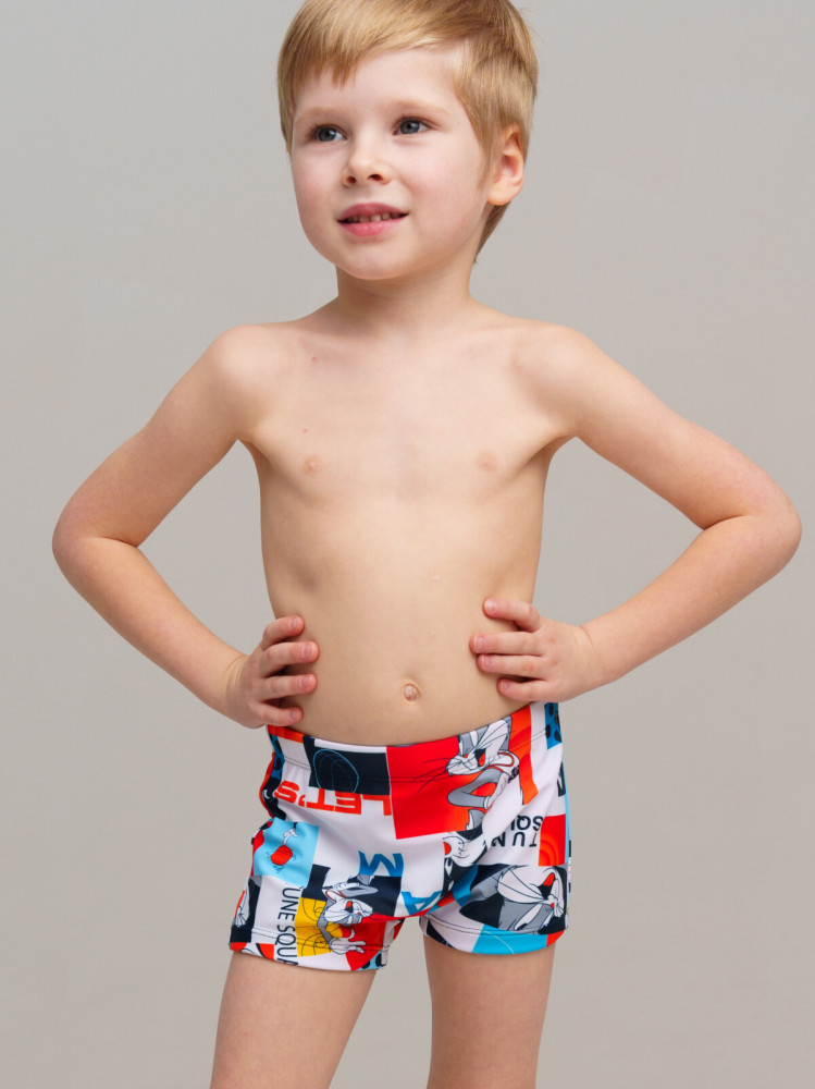 Плавки-шорты трикотажные для мальчиков, короткие | BAll | PlayToday