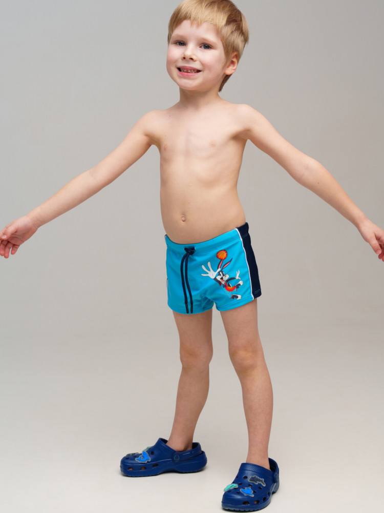 Плавки-шорты трикотажные для мальчиков, средней длины | BAll | PlayToday