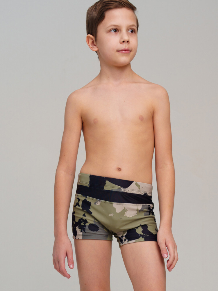 Плавки-шорты трикотажные для мальчиков, средней длины | Break the rules | PlayToday