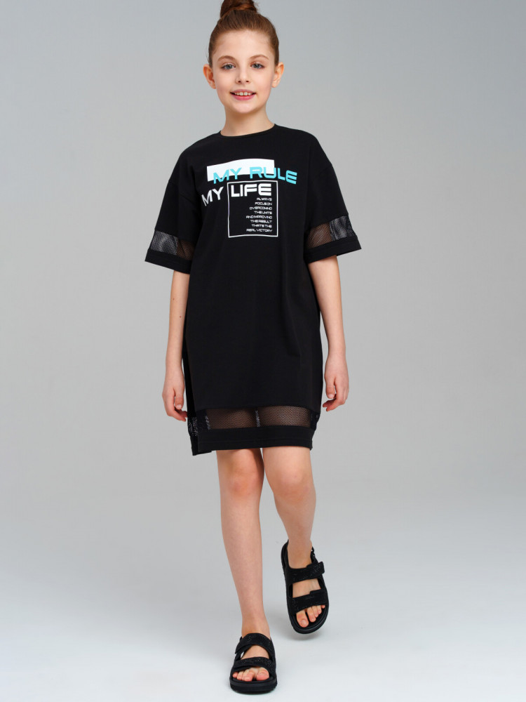 Платье трикотажное для девочек | BONJOUR | PlayToday