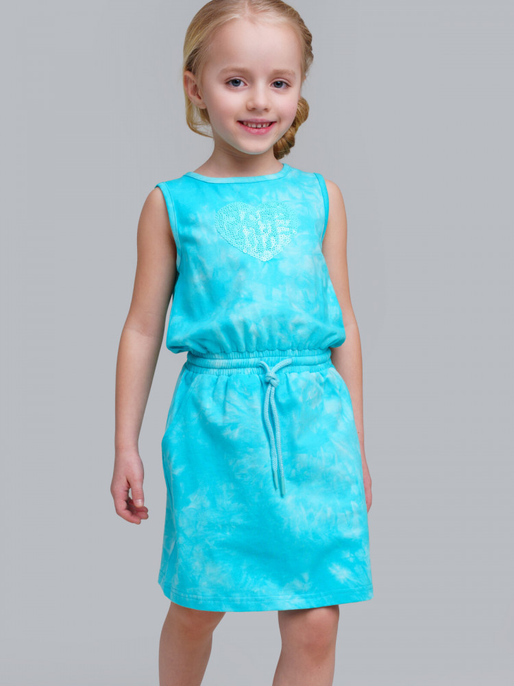 Платье трикотажное для девочек | BONJOUR | PlayToday